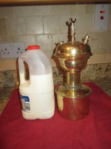 RARE Vintage Dargue brass carbide lamp