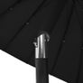 Outdoor Parasol with Aluminium Pole 270 cm Black Image 9