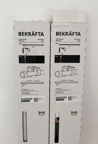 Ikea curtain rods, white.