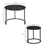 Coffee Tables Set of 2 Round Nesting Image 4