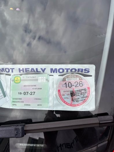 2015 Opel Corsa Nct July 27, 4 new tyres
