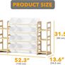 Toy Storage Organizer with 6 Shelves and 12 Bins, Bookshelf/Bookcase, Kids Bin Shelf, Toys Box for Playroom Organization for Bedroom & Room Decor, White, 52.3" W Image 2