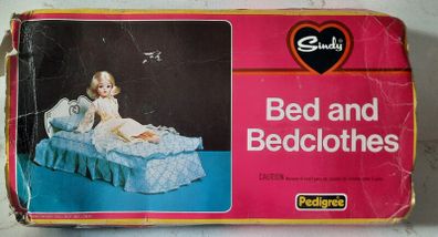 Vintage Sindy Bed & Bedclothes