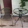 Glass Top Table and Chair Image 3