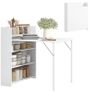 Folding Dining Table with 4-Tier Shelves Image 7