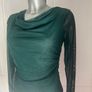 Quiz green sparkly long sleeve blouse size UK10 EU38 Perfect condition Postage included Image 2