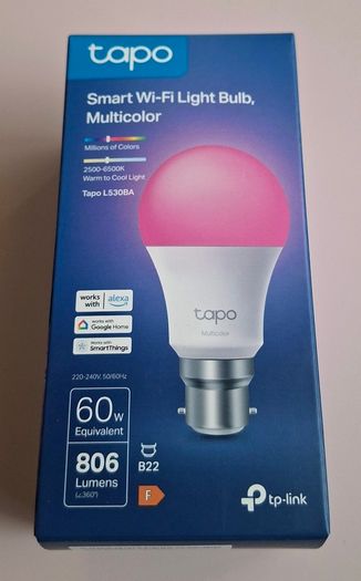 TP-Link Tapo L530BA Smart Wi-Fi Light Bulb (Multicolor, B22)