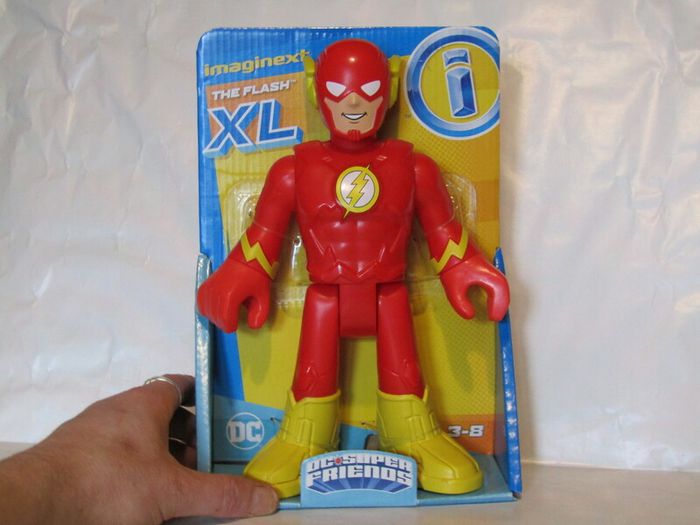 Fisher-Price Imaginext XL DC Super Friends Flash In Classic Red Suit 10.5" Figure Brand New Sealed