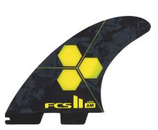 FCS II Large AM Performance Core Five Surfboard Fin Set - Yellow