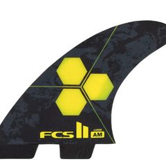 FCS II Large AM Performance Core Five Surfboard Fin Set - Yellow