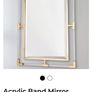 Shades of Light Gold & Clear Acrylic Statement Mirror Image 3