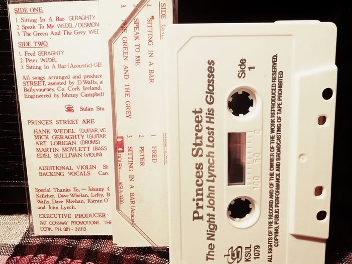 1984. Princes St. The Night John Lynch Lost His Glasses. Cassette Tape.