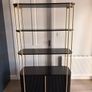 EZ Living Black & Gold Bookcase / Display Unit Image 2