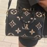 Louis Vuitton Speedy 25 Bandouliere Bicolour Monogram Empreinte (NFID) GH Image 3