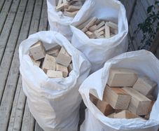timber blocks and kindling 10.5 kg bags