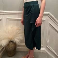 Koton green midi skirt. Size 8