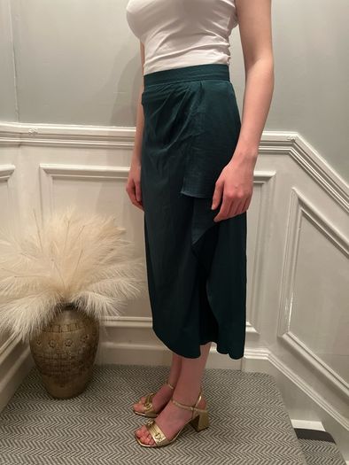 Koton green midi skirt. Size 8