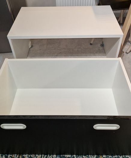 IKEA bench with toy storage + bench pad