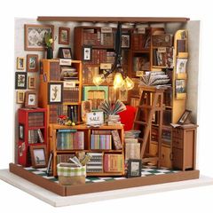 DIY Dollhouse Miniature Kit with Furniture 3D Wooden Miniature House Miniature Dolls House kit Creative Gift (FREE POSTAGE)