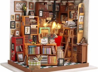 DIY Dollhouse Miniature Kit with Furniture 3D Wooden Miniature House Miniature Dolls House kit Creative Gift (FREE POSTAGE)