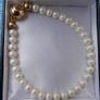 Vintage Real PEARL Bracelet clasp 925 Sterling Silver Image 2