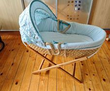 Baby Moses basket boy Blue