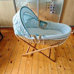Baby Moses basket boy Blue