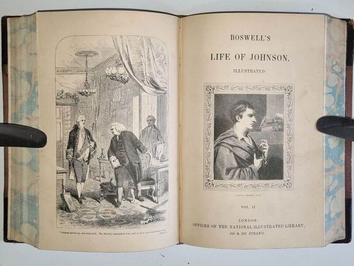 James Boswell, The Life of Samuel Johnson, 1851. Illustrated, First Edition.