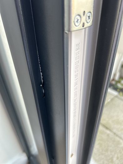 front door frame &  glass panel