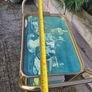 Vintage Drinks Tea Trolley - Gold Metal Wood Effect Cocktail Cart Image 10