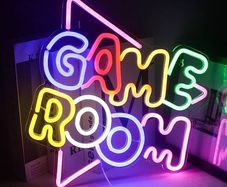 Game Room Neon Signs Led Neon Light for Wall Decoration, USB Powered Cool Colorful Letter Neon Sign Acrylic Art Wall Decor for Bedroom Game Room Living Room Bar Party Decor Boys Gift (FREE SHIPPING)