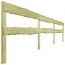 4 pcs 2-Rail Garden Fences Impregnated Pinewood 510x60 cm Image 2