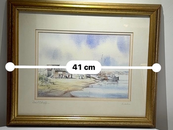 David Eddington framed Estuary Print, signed on mount