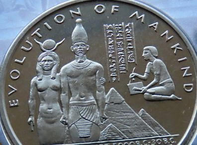 Ancient Egypt | British museum coin stamp cover | 1997 Gibraltar Crown