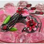 Retro Rhinestone Enamel Floral Spray Brooch Image 4