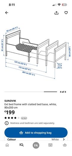 Ikea kids bed