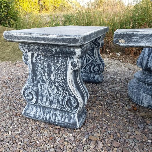 Solid Concrete Garden Dining Set