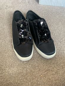 shoes black satin limited editon size 39