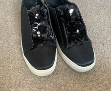 shoes black satin limited editon size 39