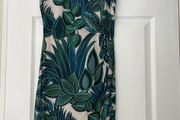 Whistles Palm Print Dress  - Size 8