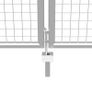 Garden Gate Galvanised Steel 415x250 cm Silver Image 4