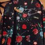 New floral black Hand bag Image 6