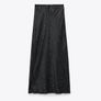 Zara long satin skirt Image 2