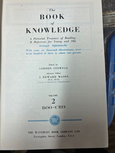 The Book Of Knowledge Waverley - 4 volumes