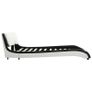 Bed Frame Black and White Faux Leather 135x190 cm Image 5