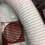 150 mm Terracotta Colour Exterior Grille  with Flexible Duct Kit Image 4