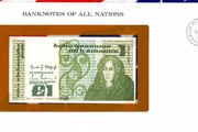 Banknotes of All Nations Ireland 1982 1 pound P-70c UNC LHG 741987 Birthday