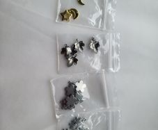 Metal charms for jewelry making etc. leaves flowers