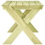 Garden Table 170x73x70 cm Impregnated Pinewood Image 2