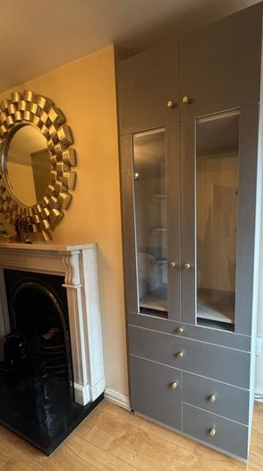 Wardrobes, kitchens, utility rooms, storage units.